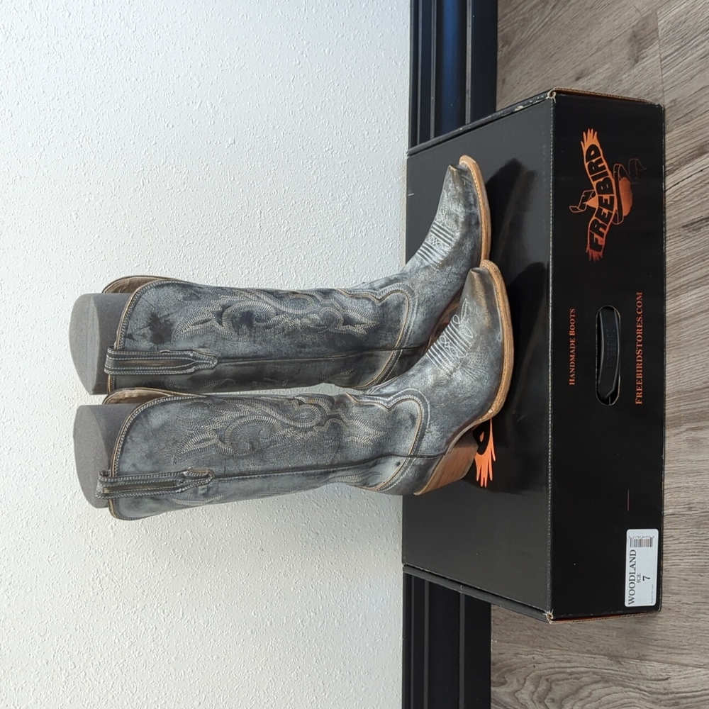 Freebird Western boots-Ice